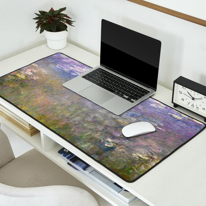 Water Lilies Painting by Claude Monet Desk Mat Gallery Image 2