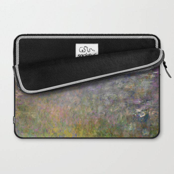 Water Lilies Painting by Claude Monet Laptop Sleeve Gallery Image 2