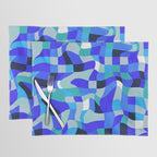 abstract ocean blue 4 Placemat Gallery Image 1