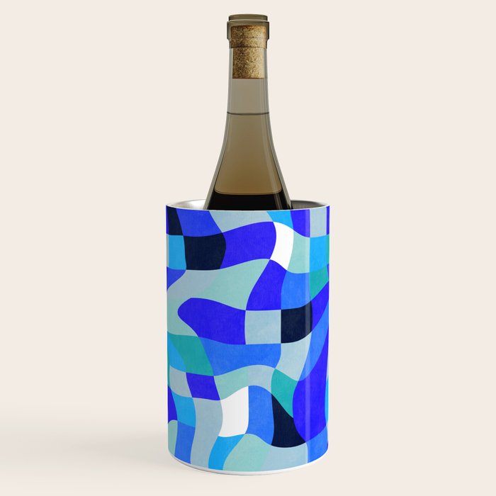 abstract ocean blue 4 Wine Chiller Gallery Image 1