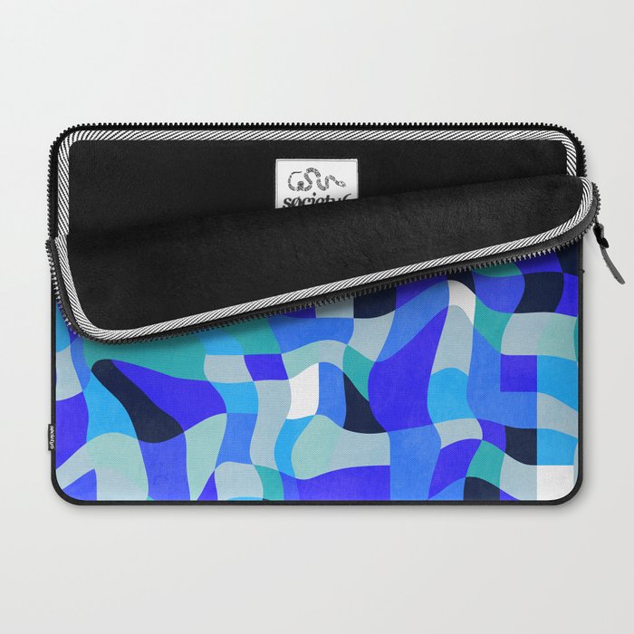 abstract ocean blue 4 Laptop Sleeve Gallery Image 2