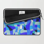 abstract ocean blue 4 Laptop Sleeve Gallery Image 2