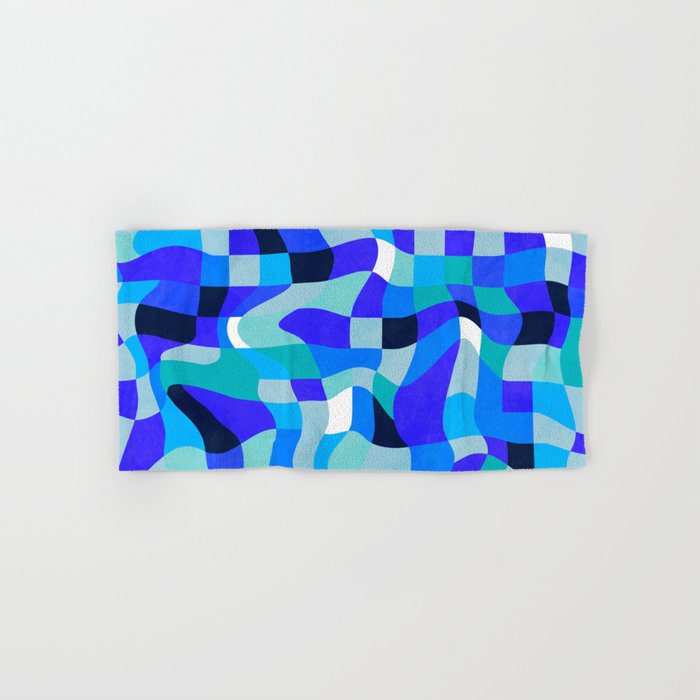 abstract ocean blue 4 Bath Towel Gallery Image 1