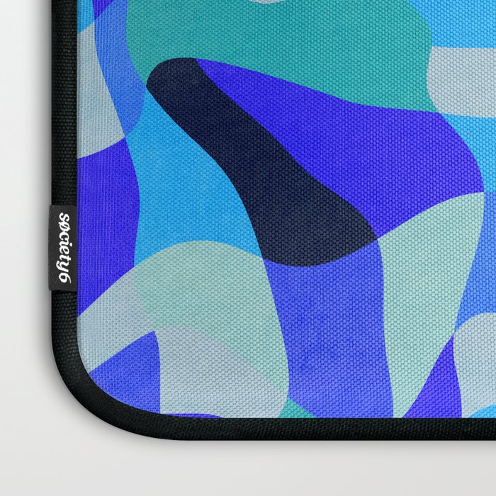 abstract ocean blue 4 Laptop Sleeve Gallery Image 3