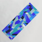 abstract ocean blue 4 Yoga Mat Gallery Image 1