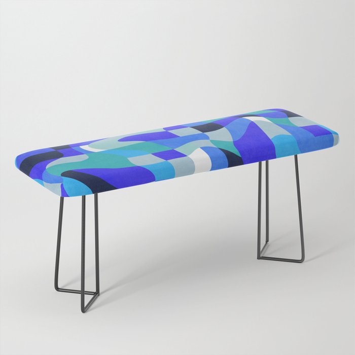 abstract ocean blue 4 Bench Gallery Image 1