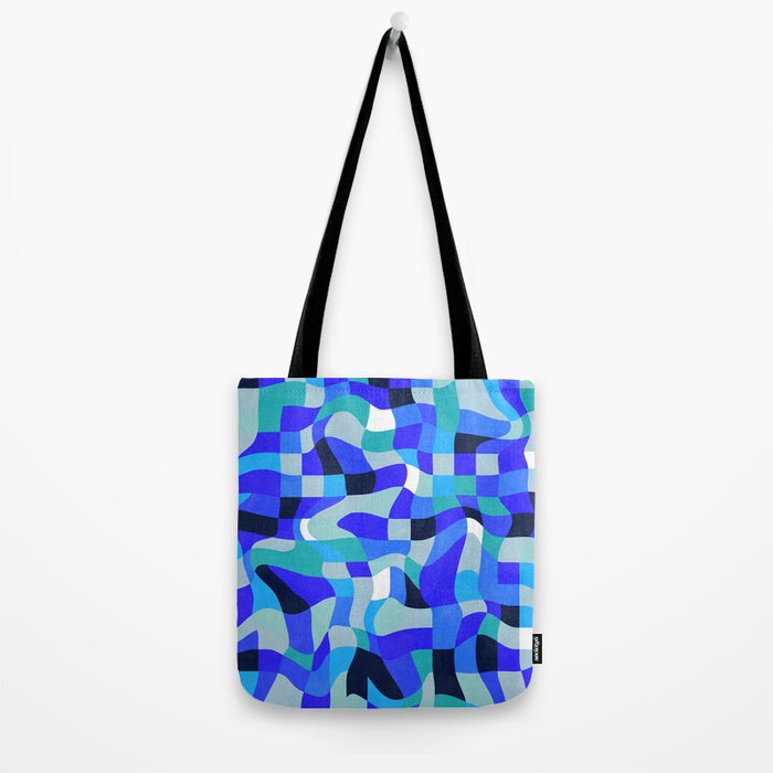 abstract ocean blue 4 Tote Bag Gallery Image 2
