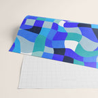 abstract ocean blue 4 Wrapping Paper Gallery Image 2