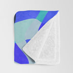 abstract ocean blue 4 Throw Blanket Gallery Image 3