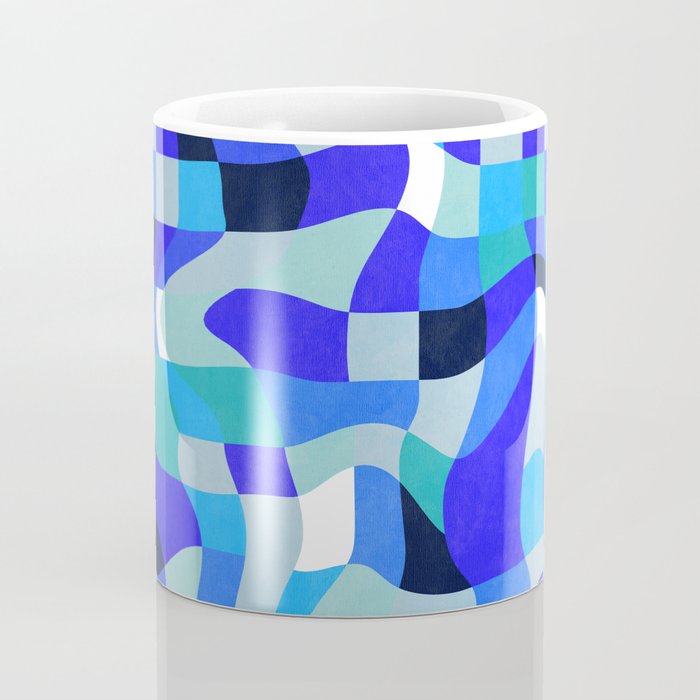 abstract ocean blue 4 Coffee Mug Gallery Image 4