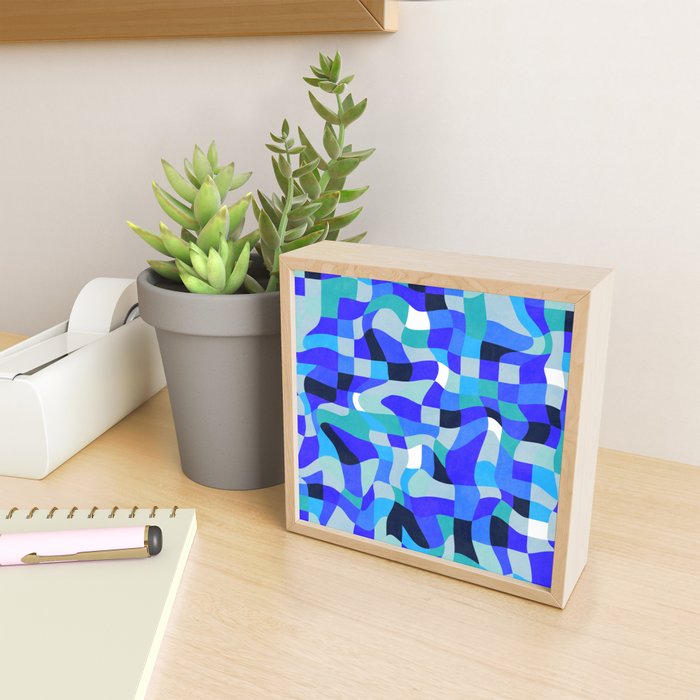 abstract ocean blue 4 Mini Art Print Gallery Image 2