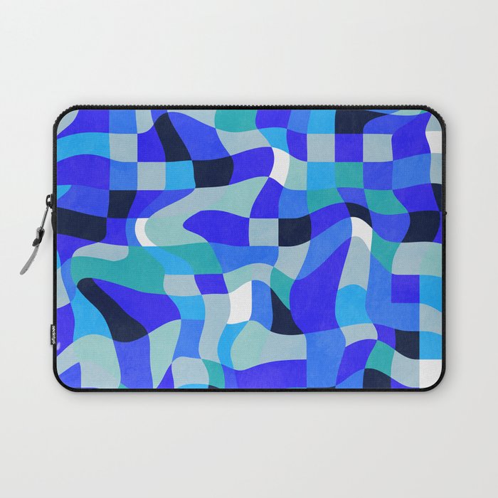 abstract ocean blue 4 Laptop Sleeve Gallery Image 1