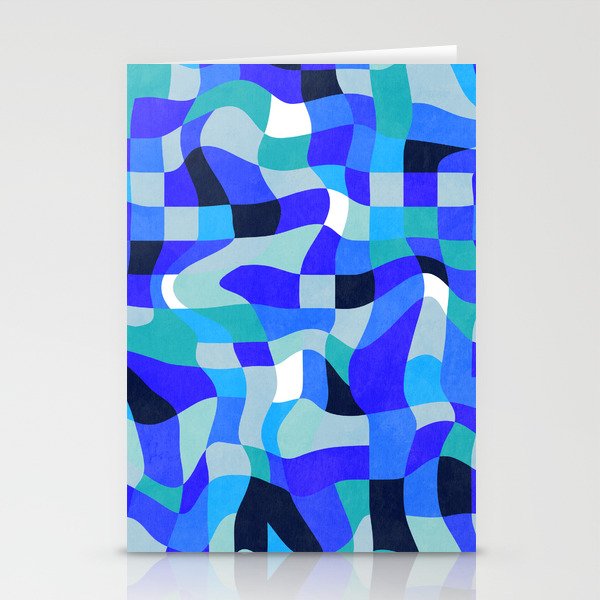 abstract ocean blue 4 Stationery Card Gallery Image 2