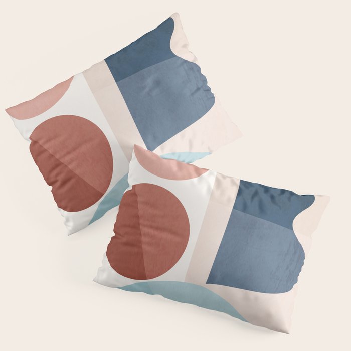Minimal Abstract Shapes 26 Pillow Sham Gallery Image 3