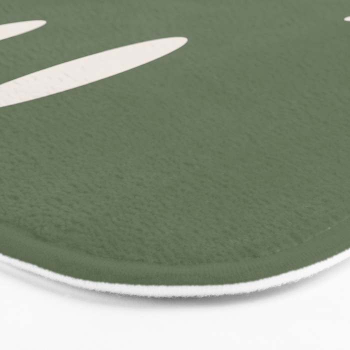 Smile Muted Green Bath Mat Gallery Image 3