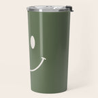 Smile Muted Green Travel Mug Gallery Image 2