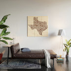 Texas Appaloosa Hide Wood Wall Art Gallery Image 2