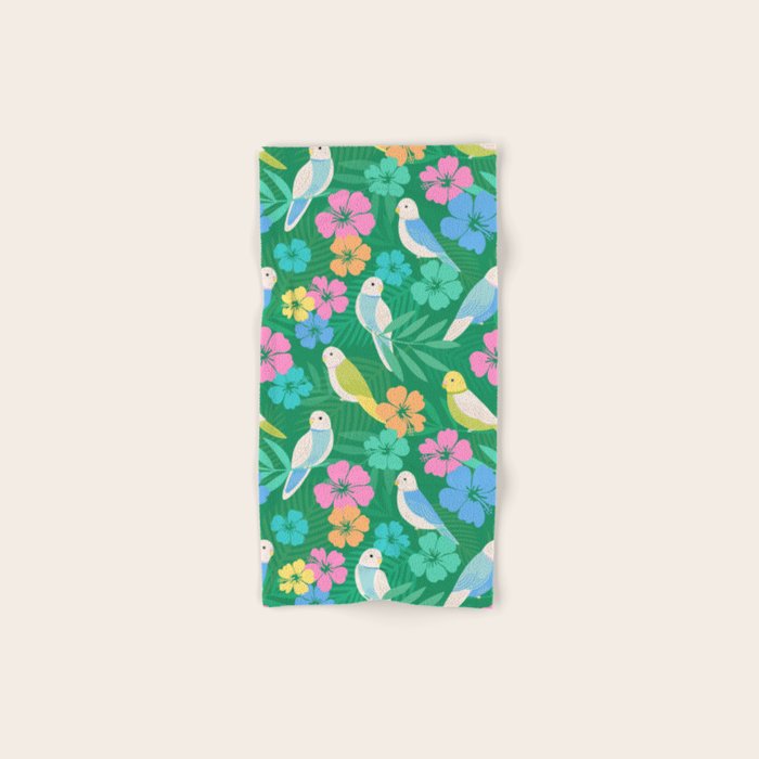 Parakeet Paradise Bath Towel Gallery Image 1