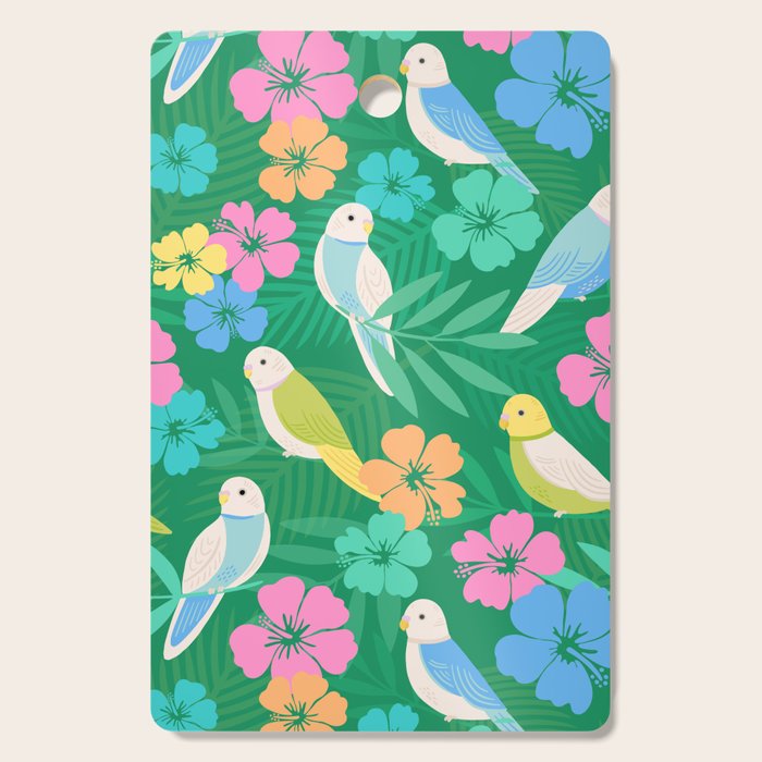 Parakeet Paradise Cutting Board Gallery Image 1