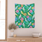 Parakeet Paradise Wall Tapestry Gallery Image 2