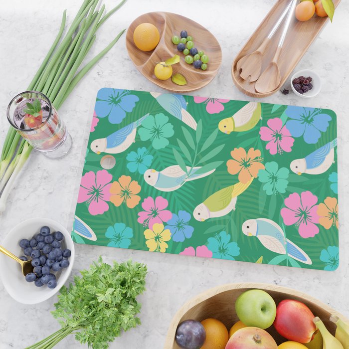 Parakeet Paradise Cutting Board Gallery Image 2
