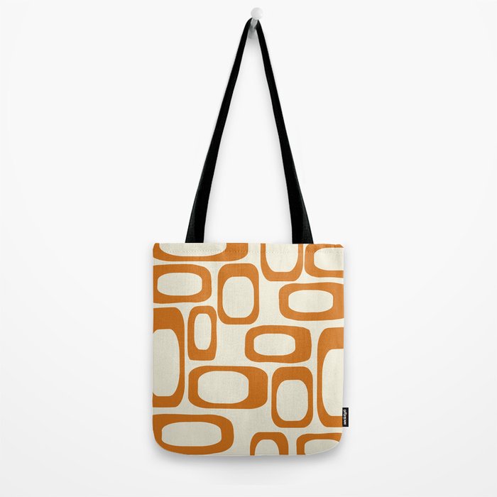 Mid Century Modern Shapes 1970s Orange #society6 #buyart  Tote Bag Gallery Image 2