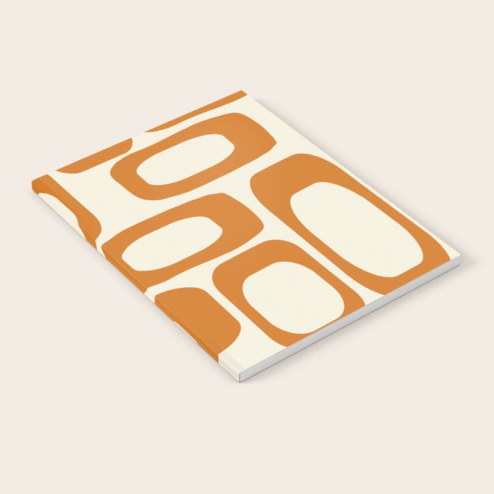 Mid Century Modern Shapes 1970s Orange #society6 #buyart  Notebook Gallery Image 2