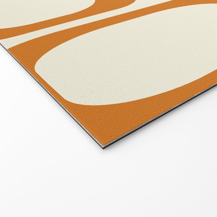 Mid Century Modern Shapes 1970s Orange #society6 #buyart  Welcome Mat Gallery Image 2