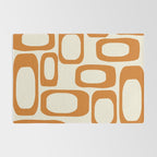 Mid Century Modern Shapes 1970s Orange #society6 #buyart  Rug Gallery Image 2