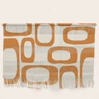 Mid Century Modern Shapes 1970s Orange #society6 #buyart  Wall Hanging Gallery Image 1