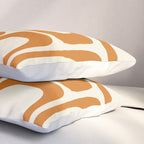 Mid Century Modern Shapes 1970s Orange #society6 #buyart  Pillow Sham Gallery Image 3