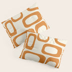 Mid Century Modern Shapes 1970s Orange #society6 #buyart  Pillow Sham Gallery Image 3