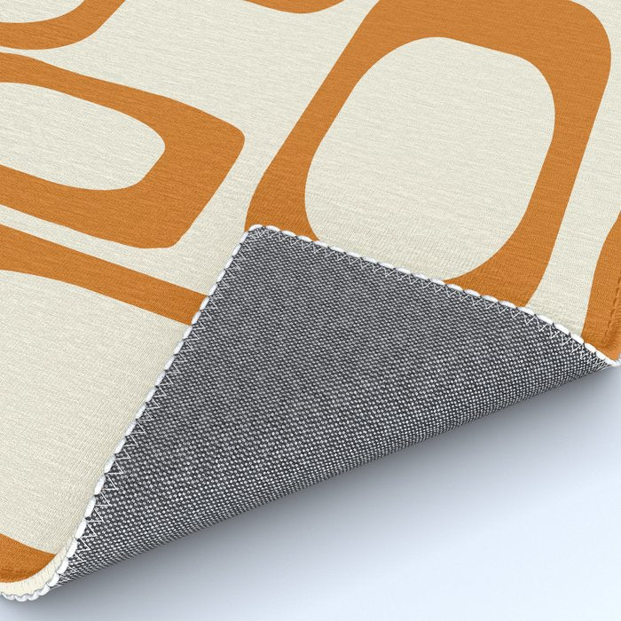 Mid Century Modern Shapes 1970s Orange #society6 #buyart  Rug Gallery Image 4
