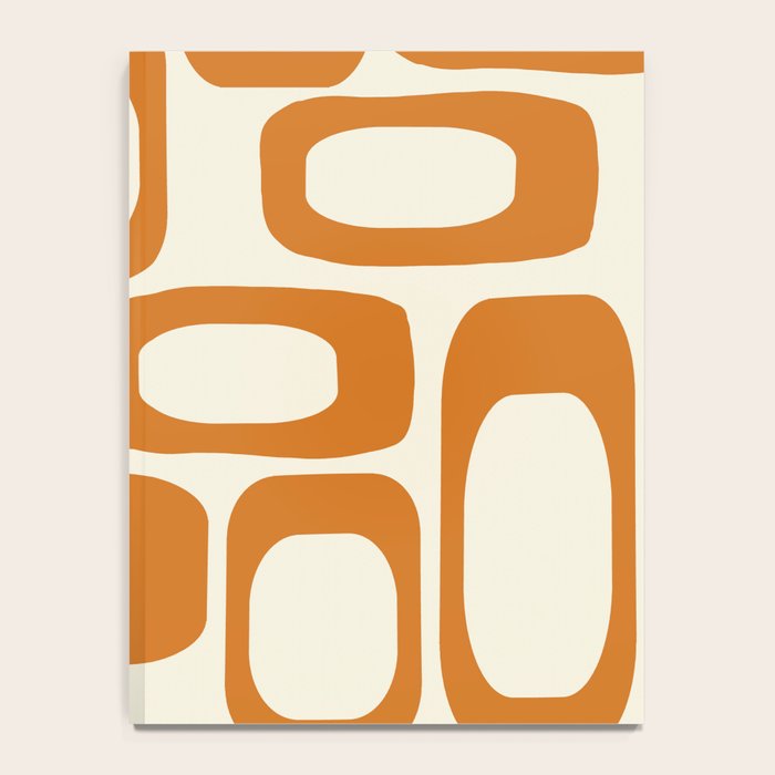 Mid Century Modern Shapes 1970s Orange #society6 #buyart  Notebook Gallery Image 4