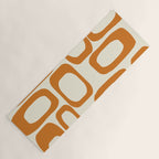 Mid Century Modern Shapes 1970s Orange #society6 #buyart  Yoga Mat Gallery Image 1