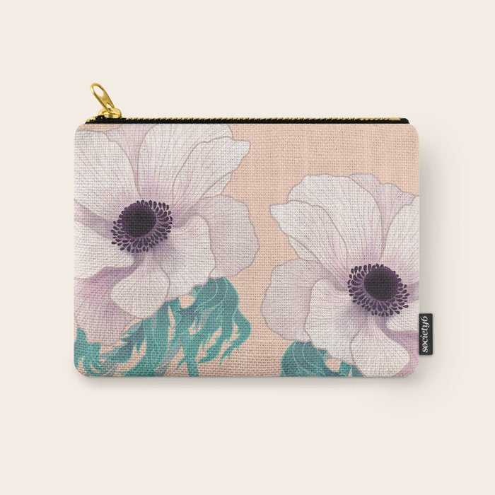 Anemone Flower Carry All Pouch Gallery Image 1