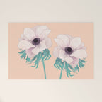 Anemone Flower Welcome Mat Gallery Image 1