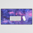Galaxy Pattern Watercolor Desk Mat Gallery Image 1