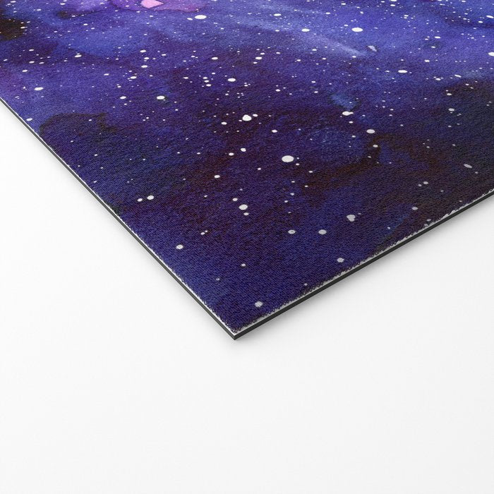 Galaxy Pattern Watercolor Welcome Mat Gallery Image 2
