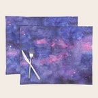 Galaxy Pattern Watercolor Placemat Gallery Image 1