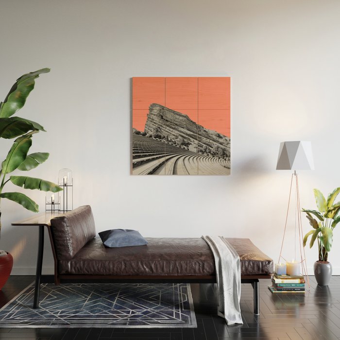 Red Rocks Wood Wall Art Gallery Image 2