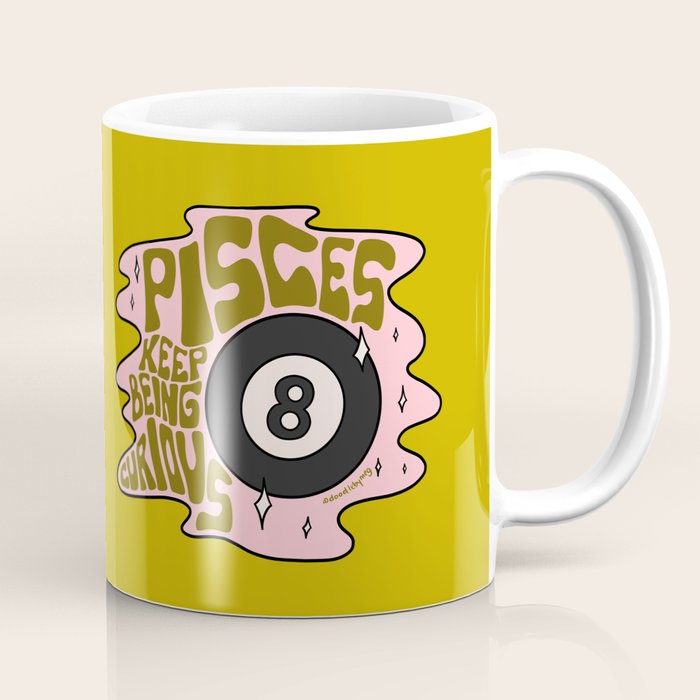 Pisces Magic 8 Ball Coffee Mug Gallery Image 1