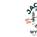 Jackson Hole Wyoming: Pants Are For Tourists. Cool, Retro Girl Skiing Art Coffee Mug Gallery Image 2