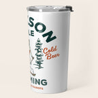 Jackson Hole Wyoming: Pants Are For Tourists. Cool, Retro Girl Skiing Art Travel Mug Gallery Image 2