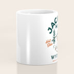 Jackson Hole Wyoming: Pants Are For Tourists. Cool, Retro Girl Skiing Art Coffee Mug Gallery Image 4