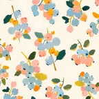 Blueberries Pattern - Pastel Watercolor Berries on Cream Background Coffee Mug Gallery Image 2