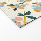 Blueberries Pattern - Pastel Watercolor Berries on Cream Background Welcome Mat Gallery Image 2