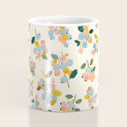 Blueberries Pattern - Pastel Watercolor Berries on Cream Background Coffee Mug Gallery Image 4