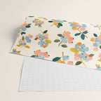 Blueberries Pattern - Pastel Watercolor Berries on Cream Background Wrapping Paper Gallery Image 2