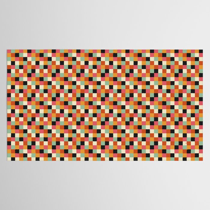 Bold Colorful Checks Pattern - Small XVIII Tablecloth Gallery Image 2